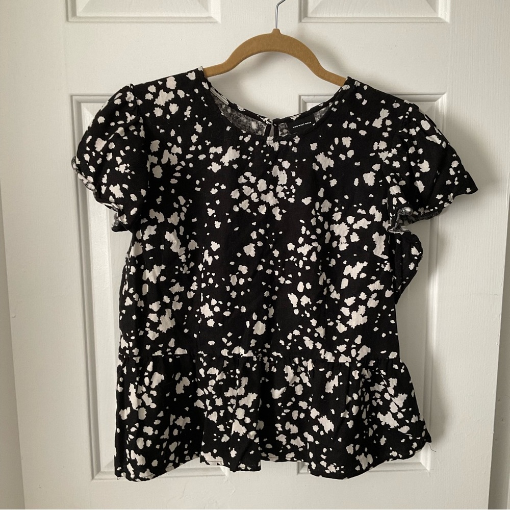 Who What Wear Short Sleeve Blouse, Size Large